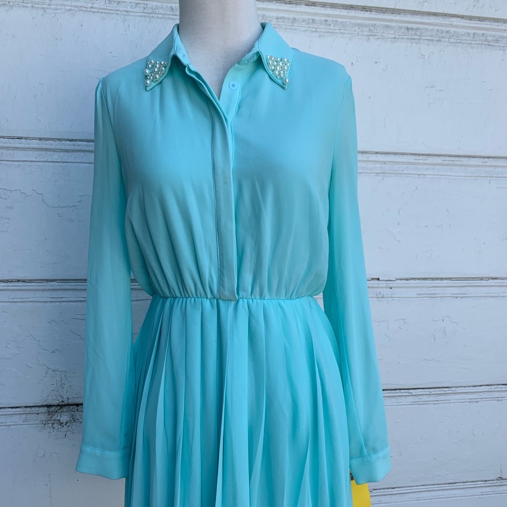 Blue Forever 21 Retro-Style Dress Sz Small